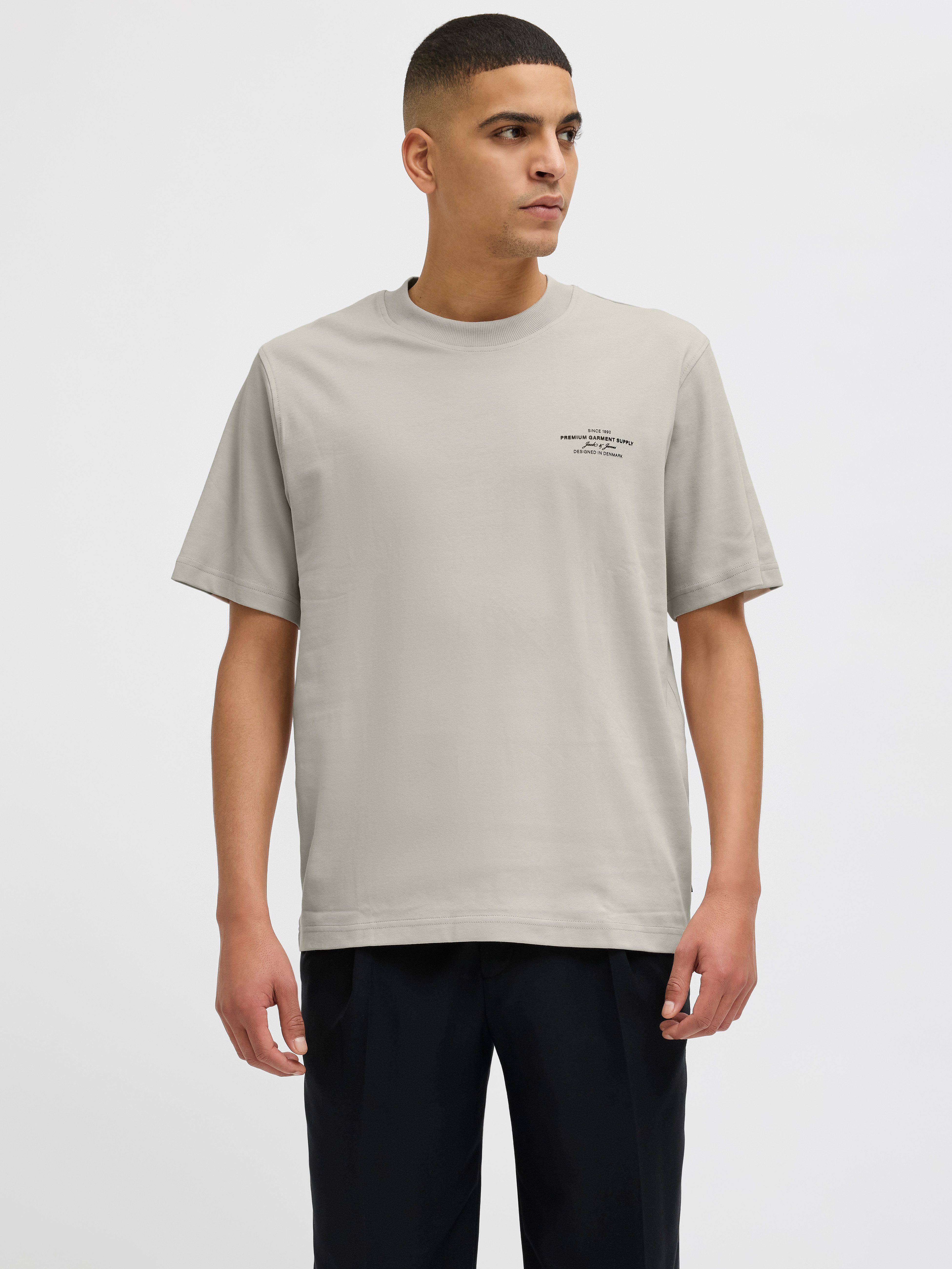 Jack & Jones JORBORA BRANDING CREW NECK - Felpa - black/nero